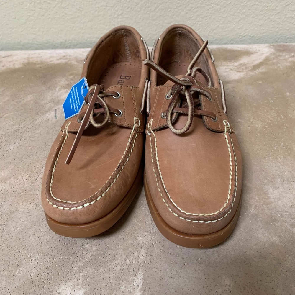 NEW Bass Men's Leather Boat Shoes Loafers Size 8.5